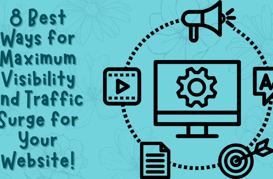 8 Best Ways for Maximum Visibility and Traffic Surge for Your Website!