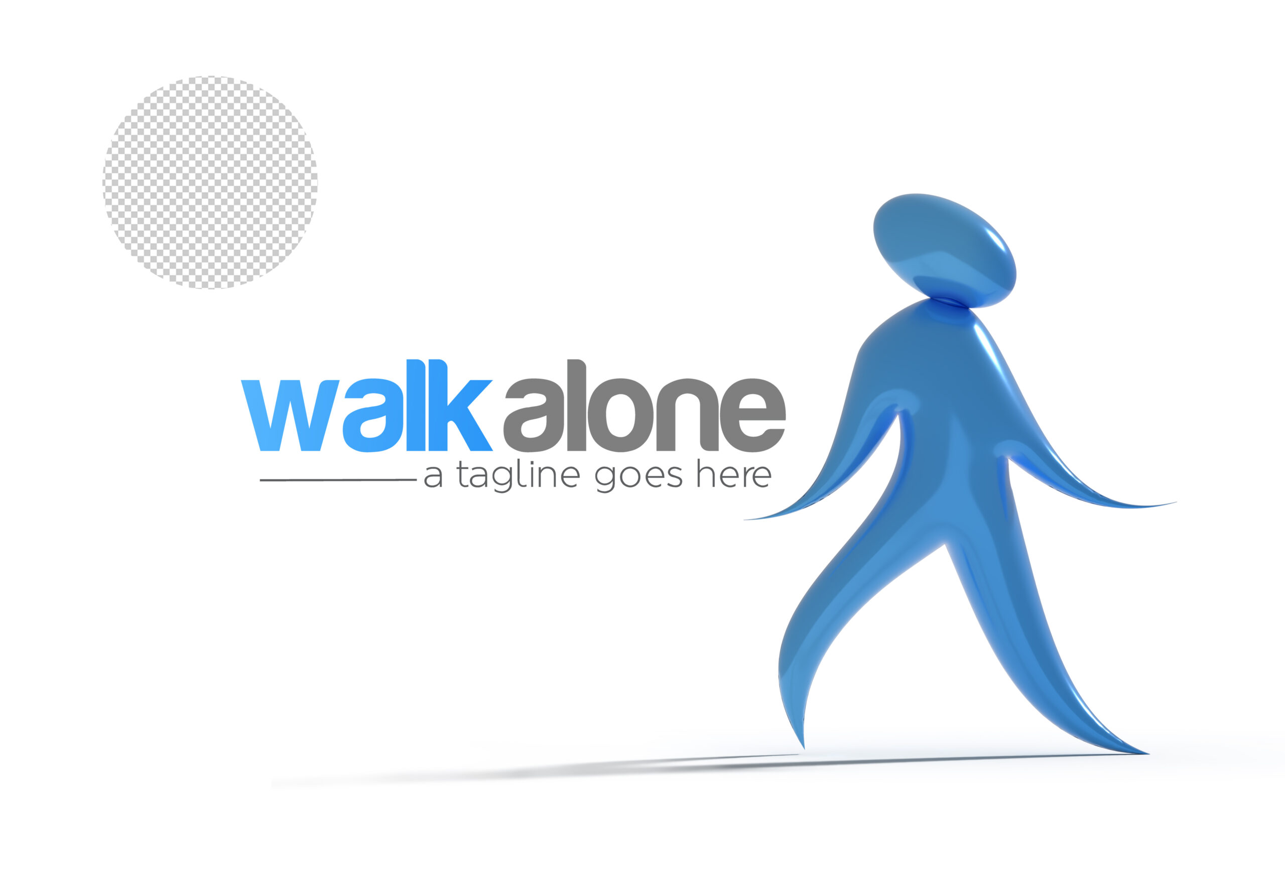 Walk Alone Branding Identity Corporate Logo Design Transparent Psd